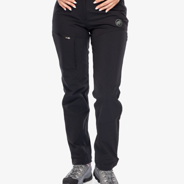 Pantaloni softshell femei Mammut Zinal Guide SO Hybrid Pants - black