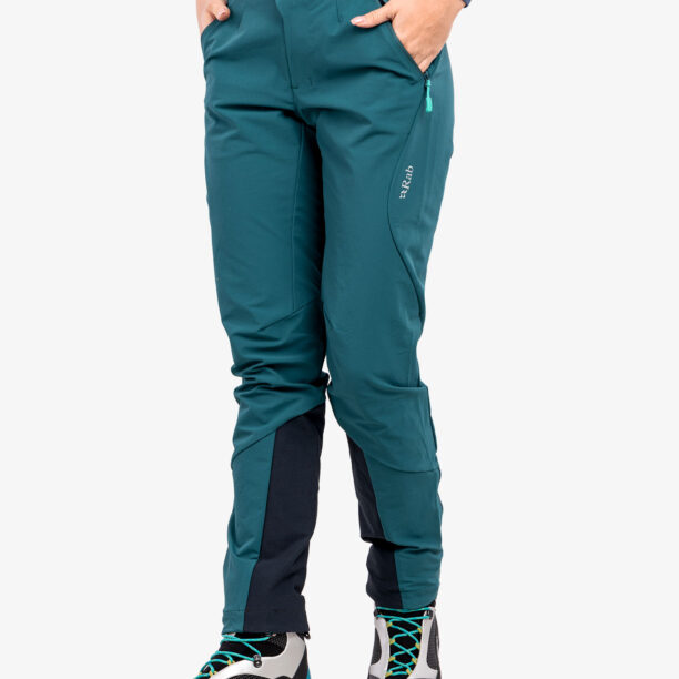 Preţ Pantaloni softshell femei Rab Ascendor AS Pants - sagano green