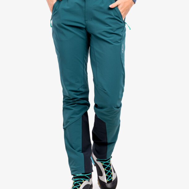 Pantaloni softshell femei Rab Ascendor AS Pants - sagano green