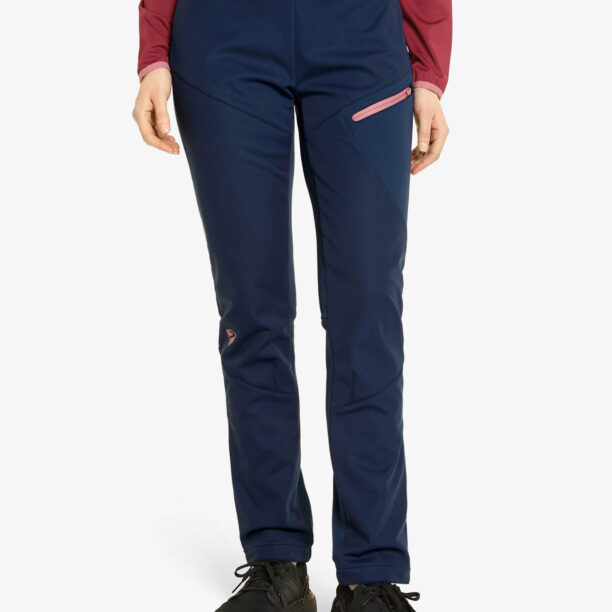 Pantaloni softshell femei Ziener Nabelle - dark navy/rose blossom