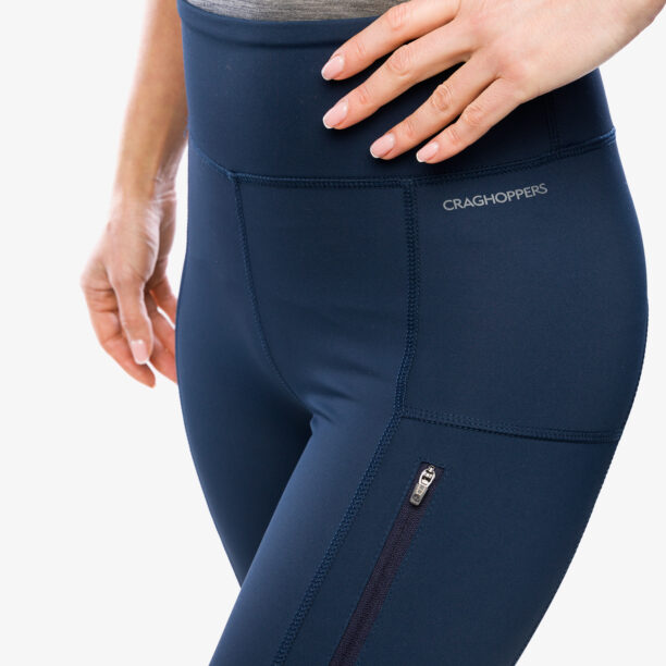 Original Pantaloni strâmți de damă Craghoppers NosiLife Adeena Legging - blue navy