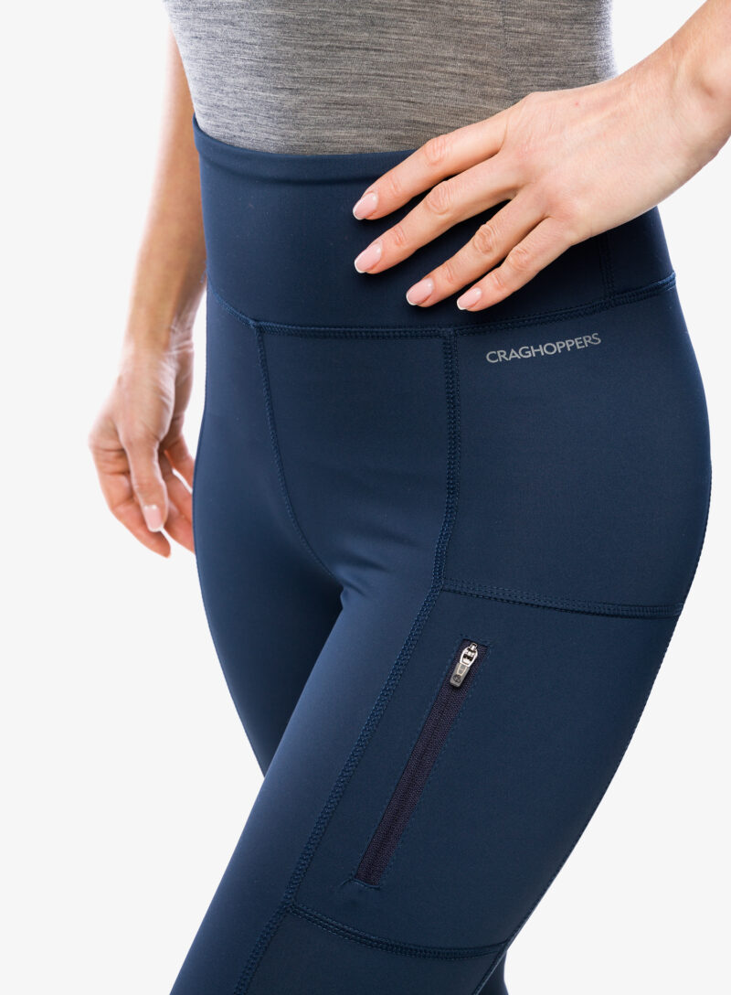 Original Pantaloni strâmți de damă Craghoppers NosiLife Adeena Legging - blue navy