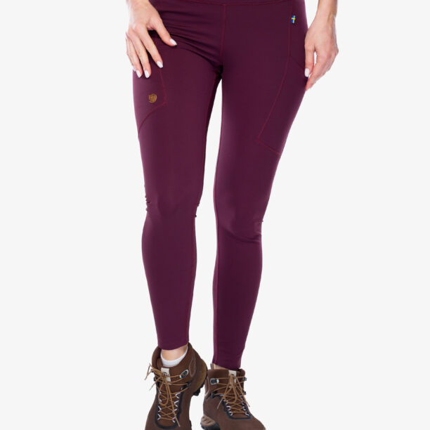 Pantaloni strâmți de damă Fjallraven Abisko Tights - port