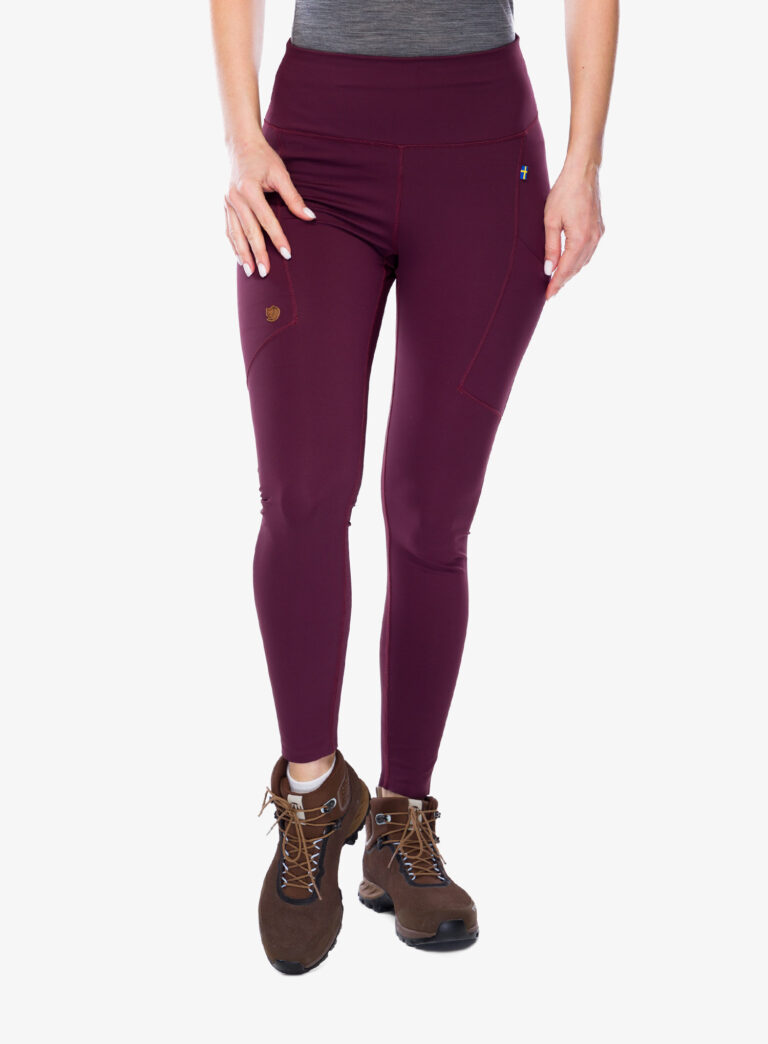 Pantaloni strâmți de damă Fjallraven Abisko Tights - port