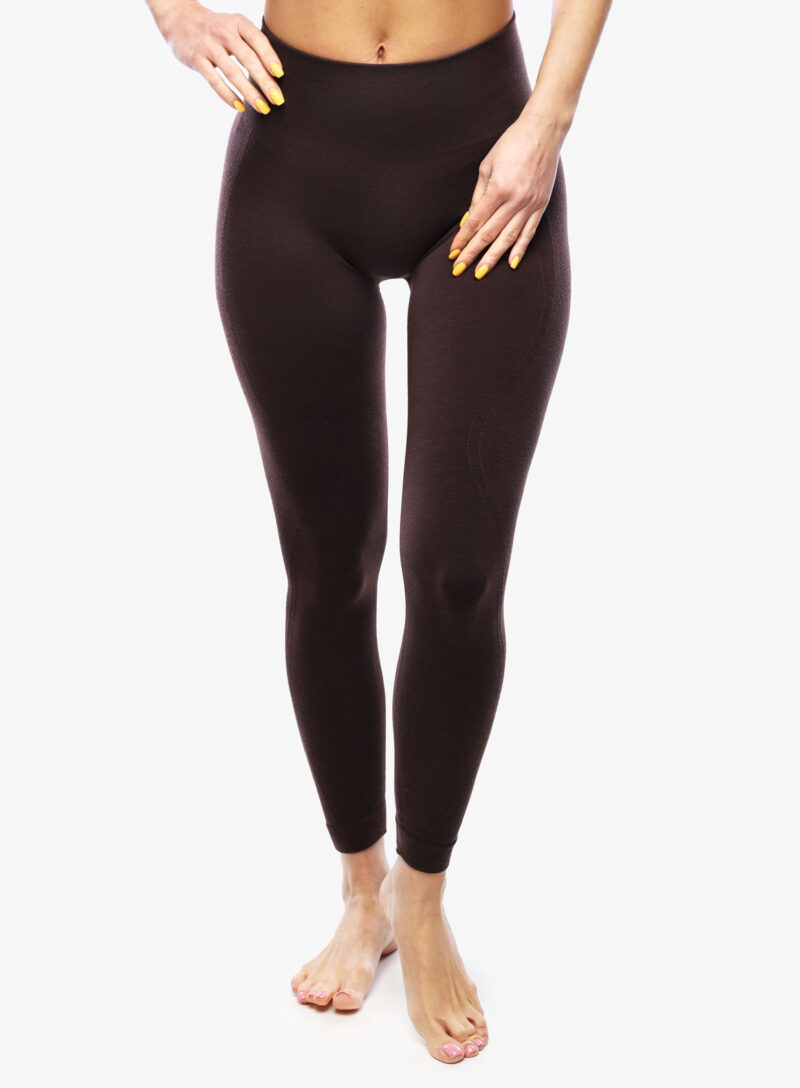 Pantaloni strâmți de damă Icebreaker Merino Seamless Active 25 Tights - bittersweet