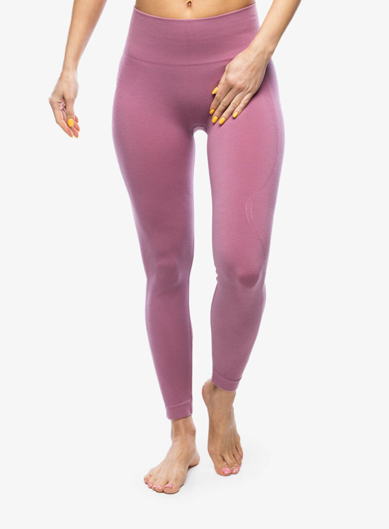 Pantaloni strâmți de damă Icebreaker Merino Seamless Active 25 Tights - deco