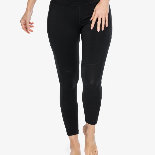 Pantaloni strâmți de damă Icebreaker Merino Speed Winter Tights - black