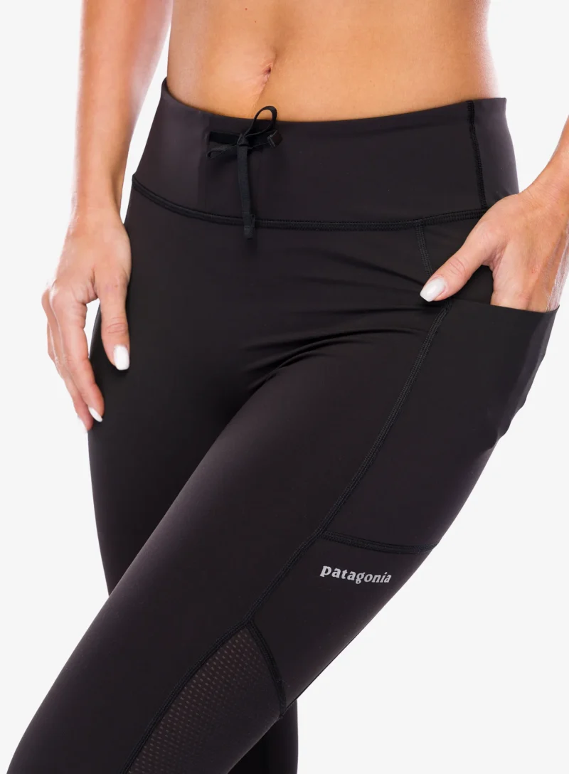 Original Pantaloni strâmți de damă Patagonia Endless Run 7/8 Tights - black