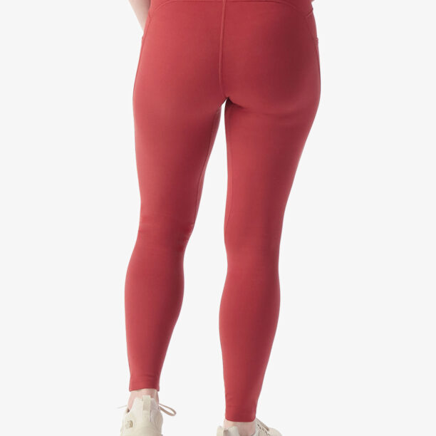 Pantaloni strâmți de damă Smartwool Active Legging - currant preţ