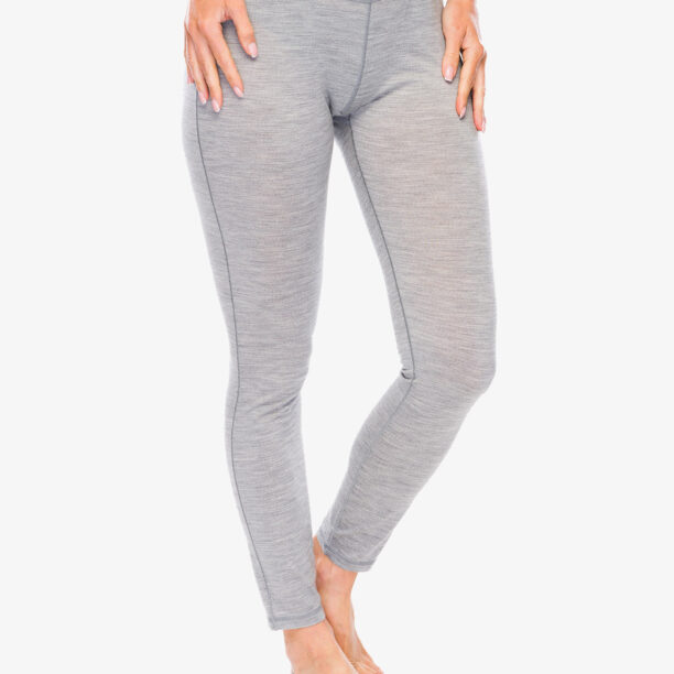 Pantaloni strâmți de damă Smartwool Merino 150 Baselayer Bottom - light gray heather