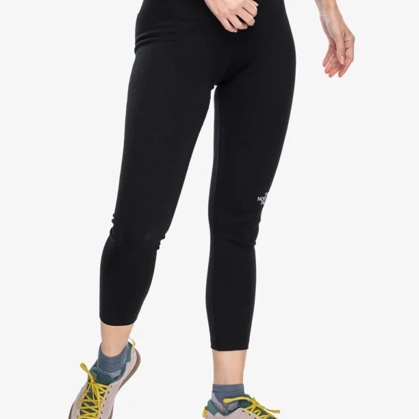 Original Pantaloni strâmți de damă The North Face Interlock Cotton Leggings - tnf black