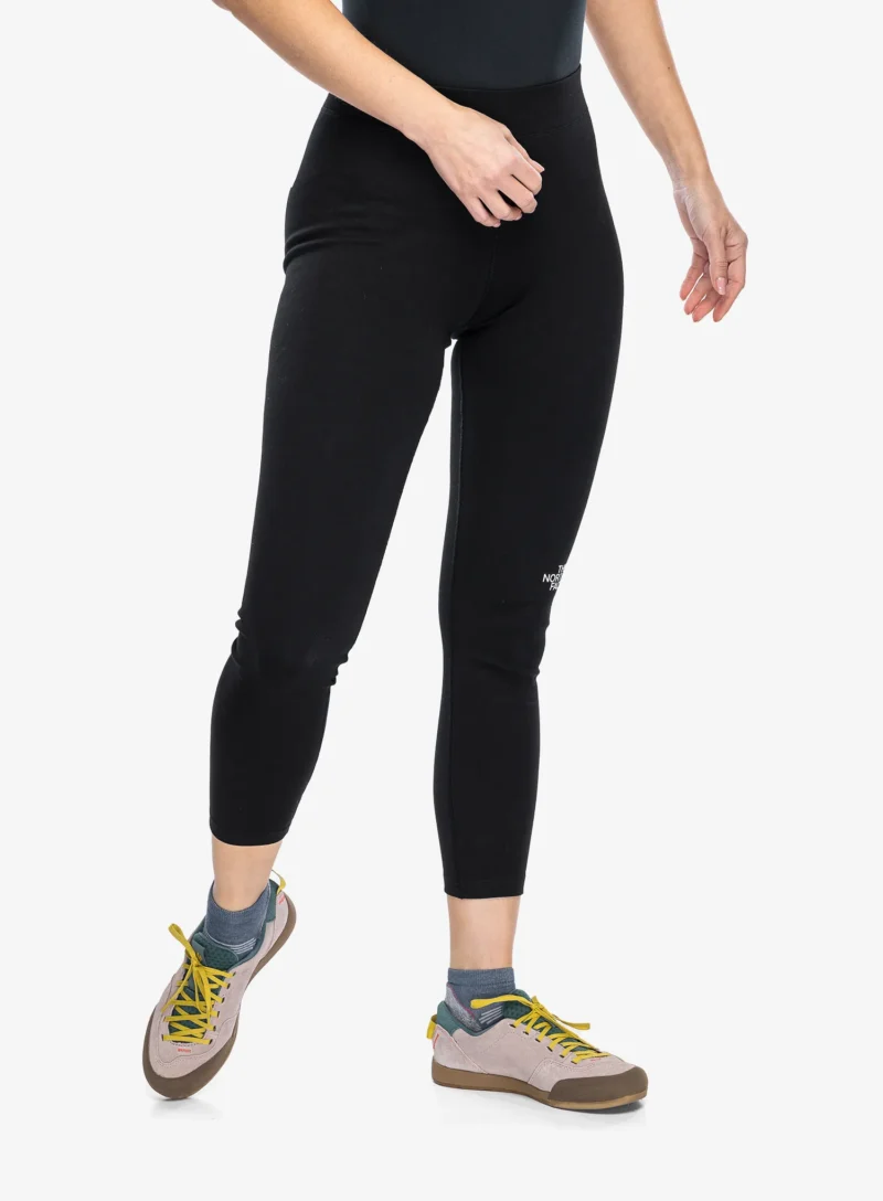 Original Pantaloni strâmți de damă The North Face Interlock Cotton Leggings - tnf black