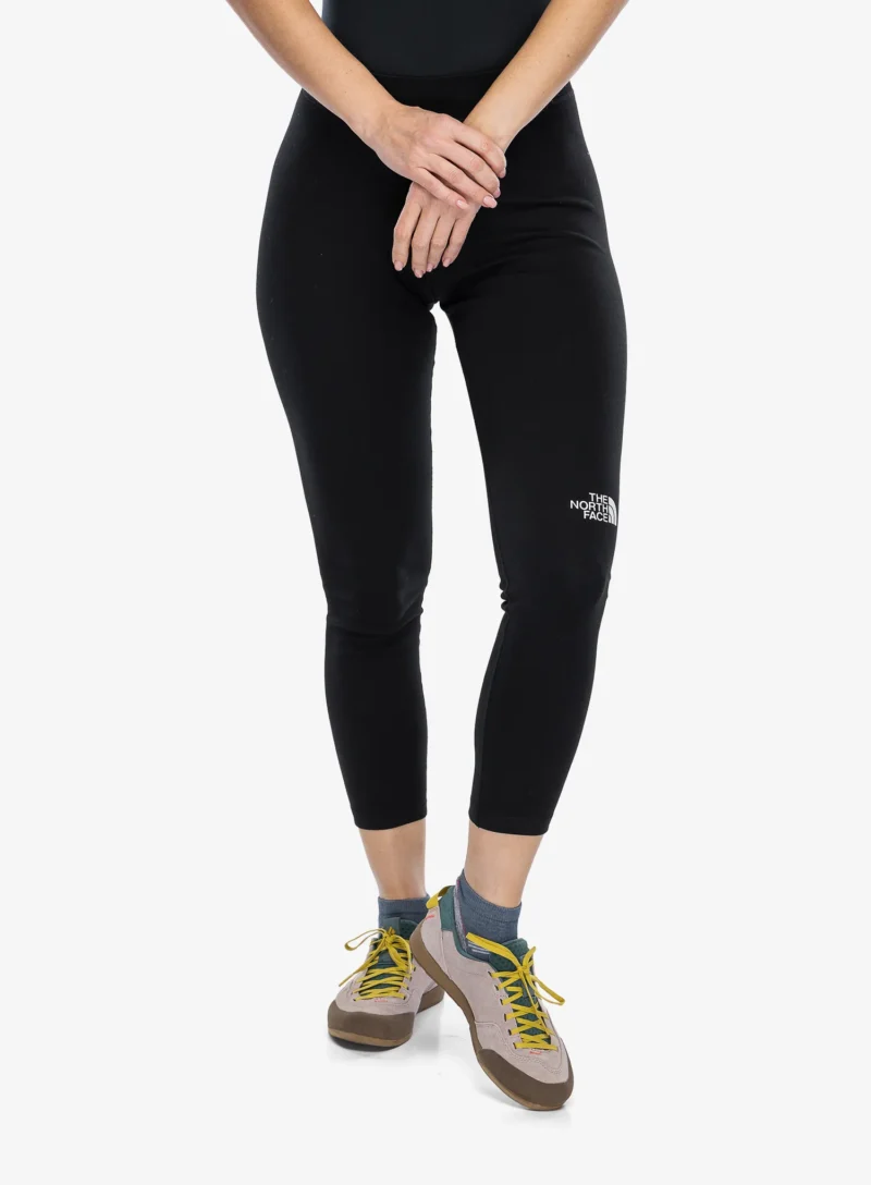 Pantaloni strâmți de damă The North Face Interlock Cotton Leggings - tnf black