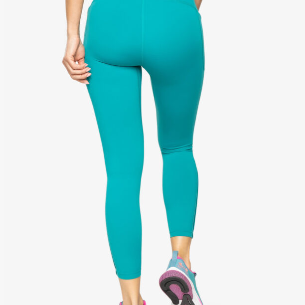 Pantaloni strâmți de damă Under Armour Meridian Ankle Leg Pintuk - coastal teal/metallic silver preţ