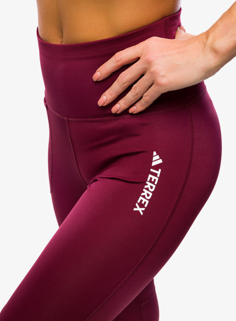 Original Pantaloni strâmți de damă adidas TERREX Multi Tights - shadow red