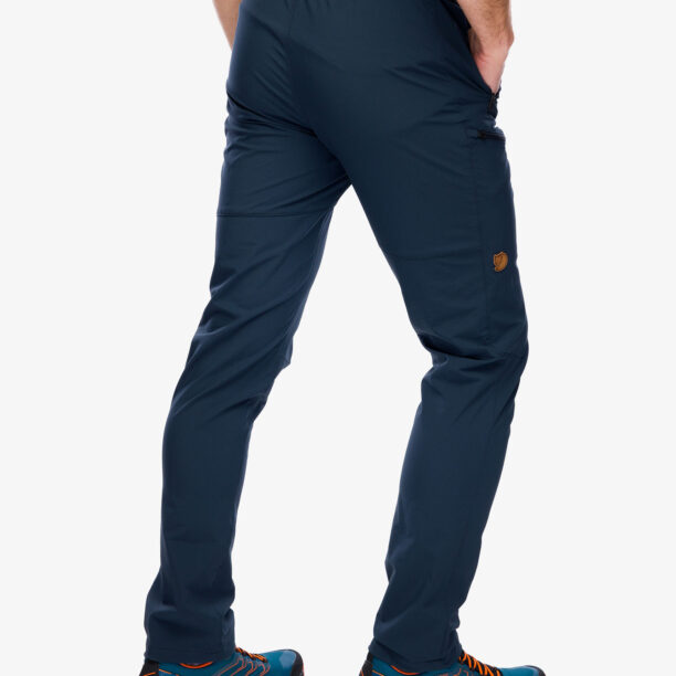 Pantaloni trekking Fjallraven Abisko Trail Stretch Trousers - dark navy preţ