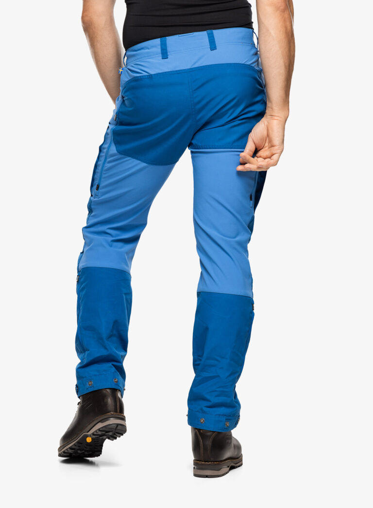 Pantaloni trekking Fjallraven Keb Trousers - alpine blue/un blue preţ