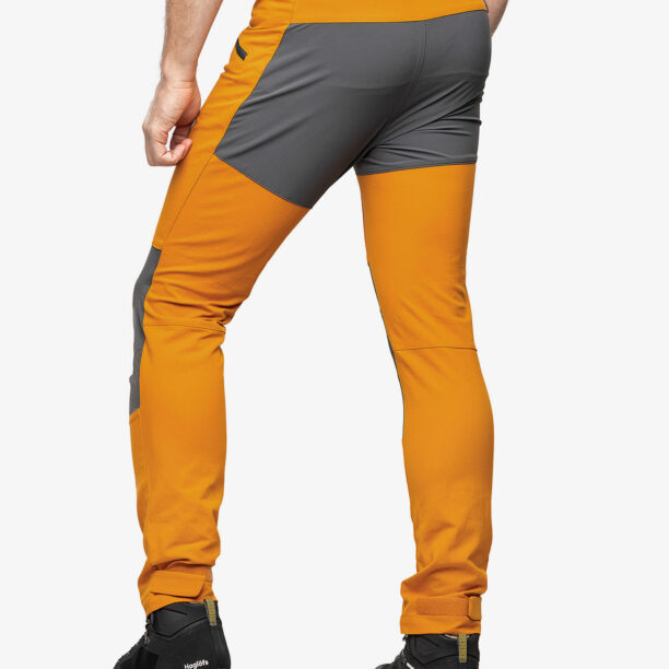 Pantaloni trekking Haglofs Mid Slim Pant - desert yellow/magnetite preţ