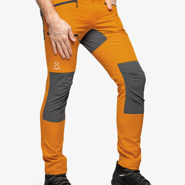 Cumpăra Pantaloni trekking Haglofs Mid Slim Pant - desert yellow/magnetite