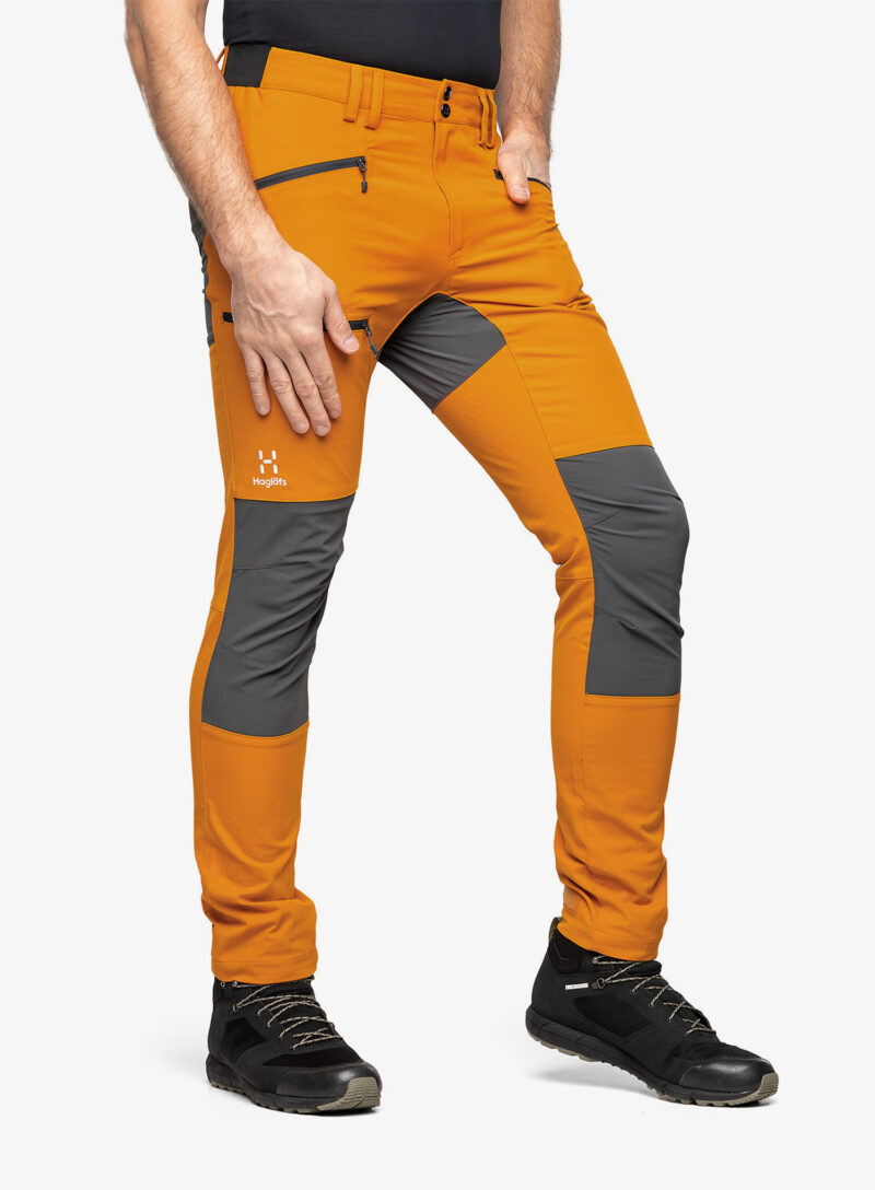 Cumpăra Pantaloni trekking Haglofs Mid Slim Pant - desert yellow/magnetite