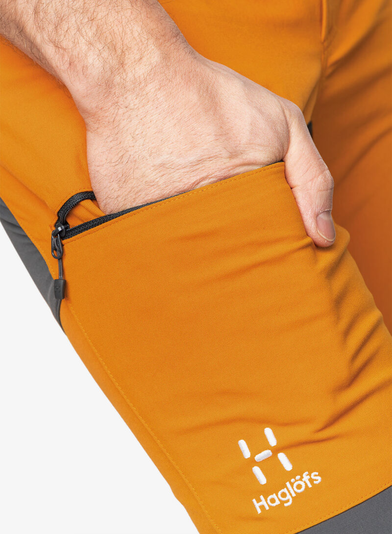 Original Pantaloni trekking Haglofs Mid Slim Pant - desert yellow/magnetite