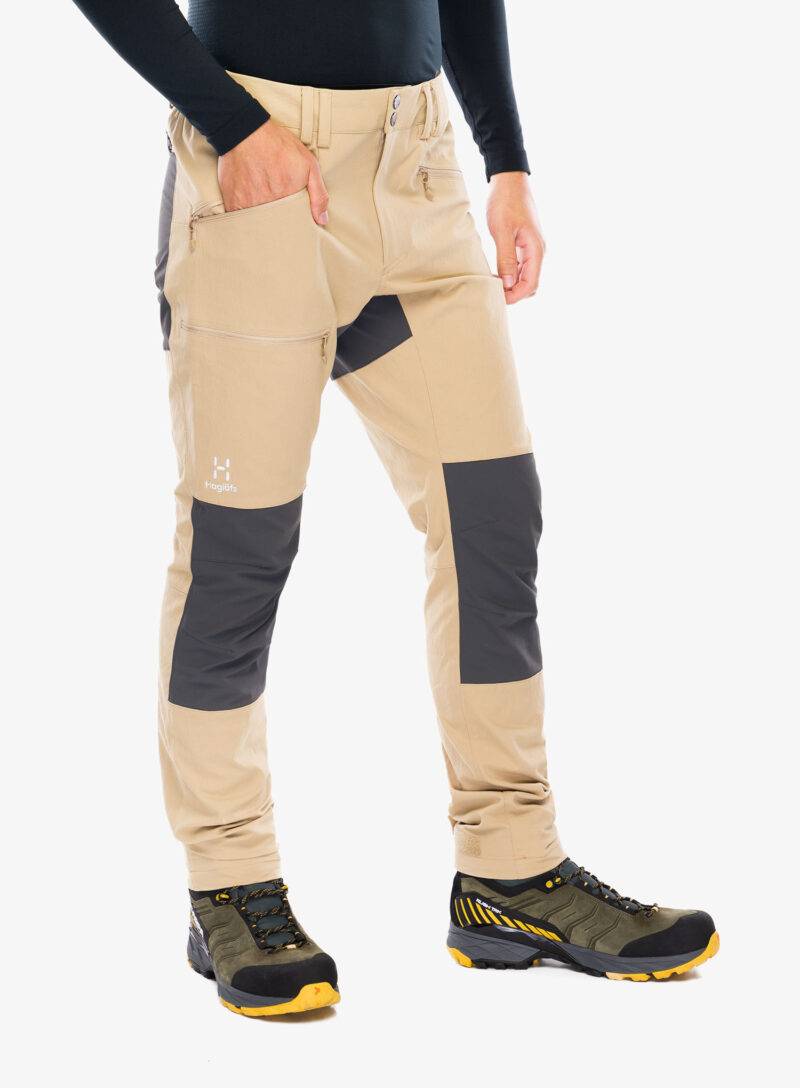 Pantaloni trekking Haglofs Mid Slim Pant - sand/magnetite