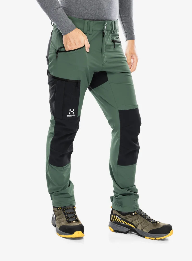 Preţ Pantaloni trekking Haglofs Rugged Slim Pant - fjell green/true black