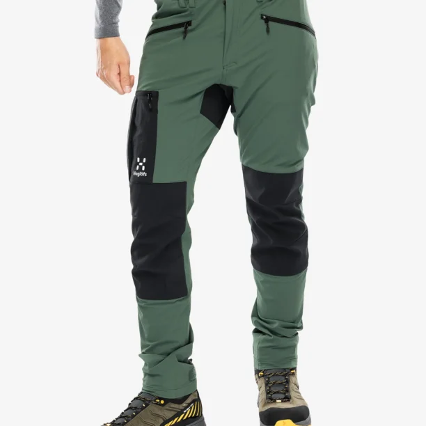 Pantaloni trekking Haglofs Rugged Slim Pant - fjell green/true black