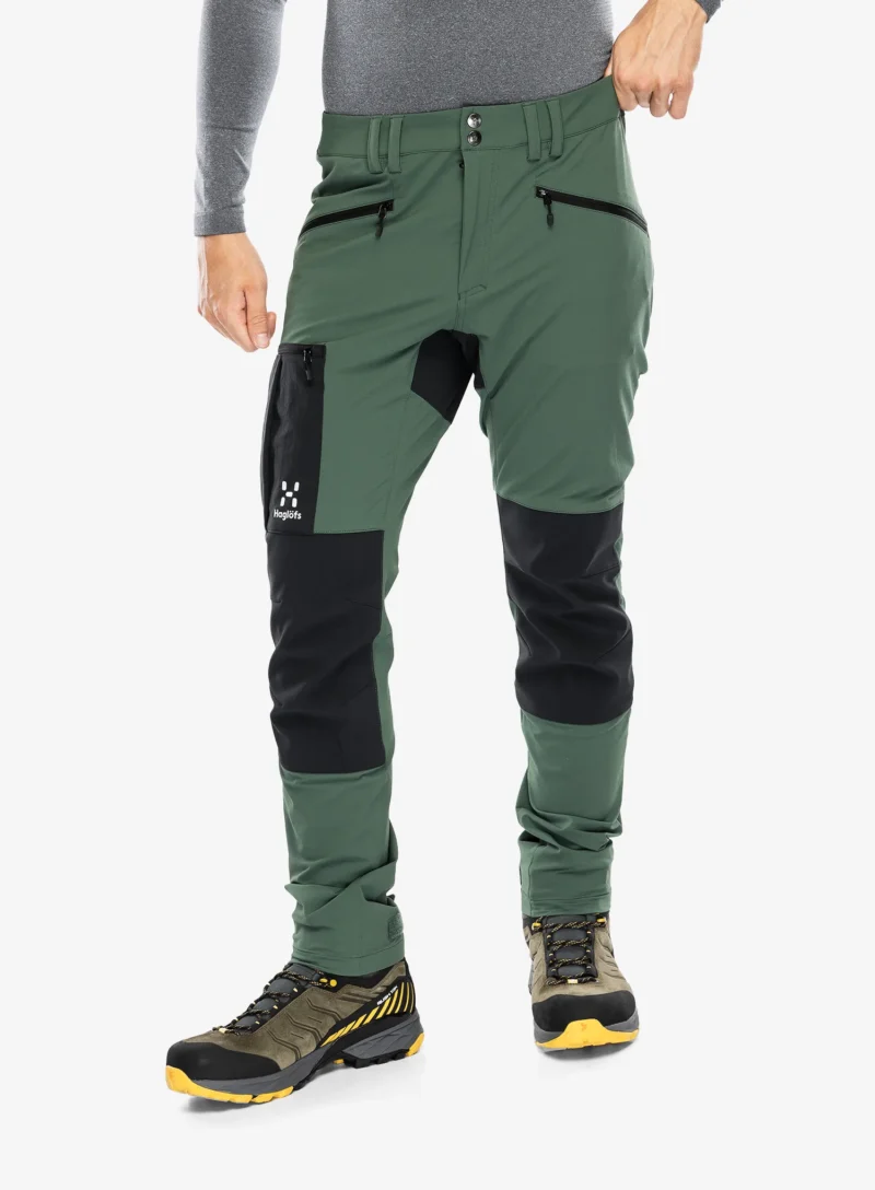 Pantaloni trekking Haglofs Rugged Slim Pant - fjell green/true black