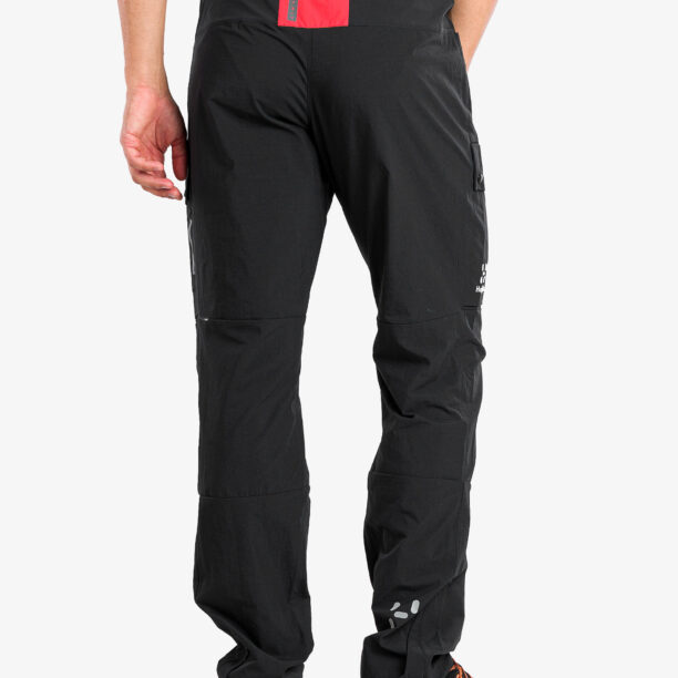 Pantaloni trekking barbati Haglofs L.I.M ZT Pant - true black/zenith red preţ