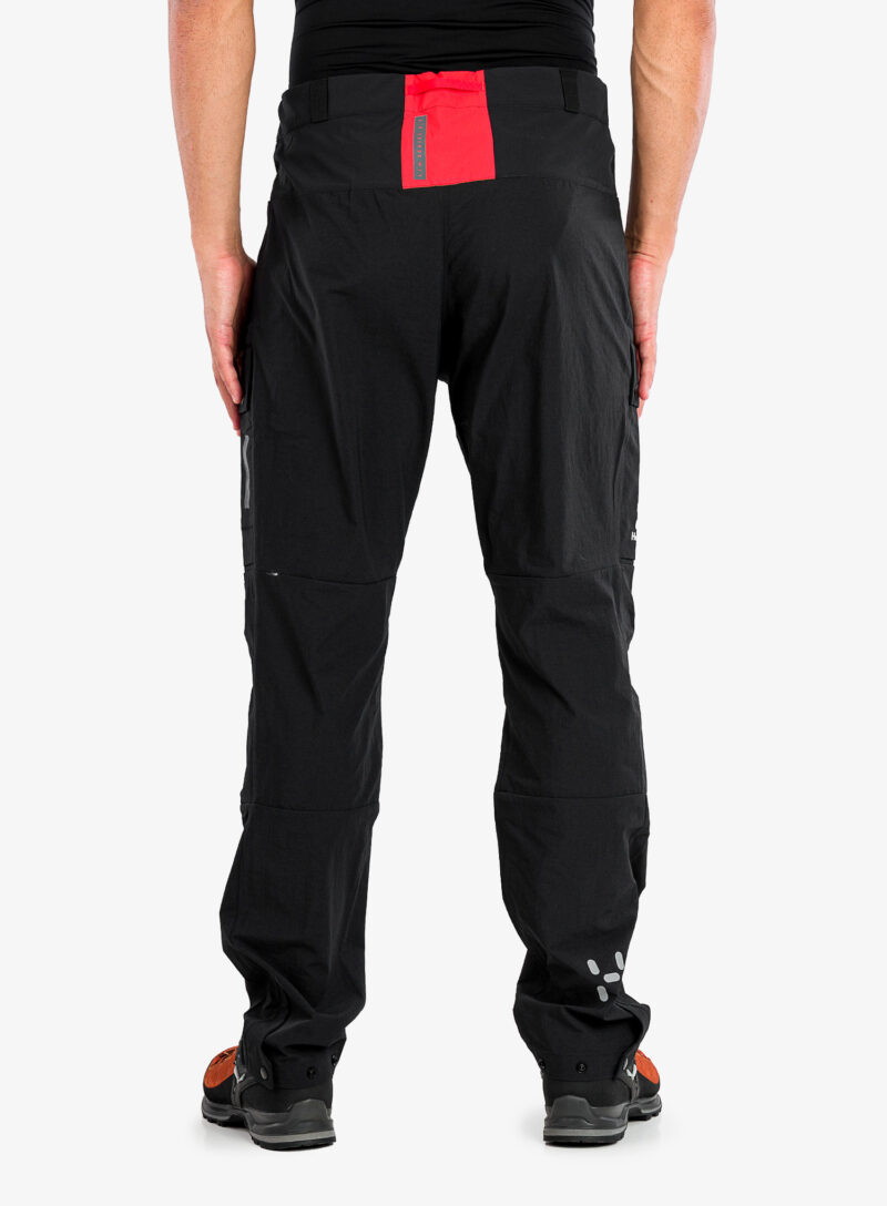 Preţ Pantaloni trekking barbati Haglofs L.I.M ZT Pant - true black/zenith red