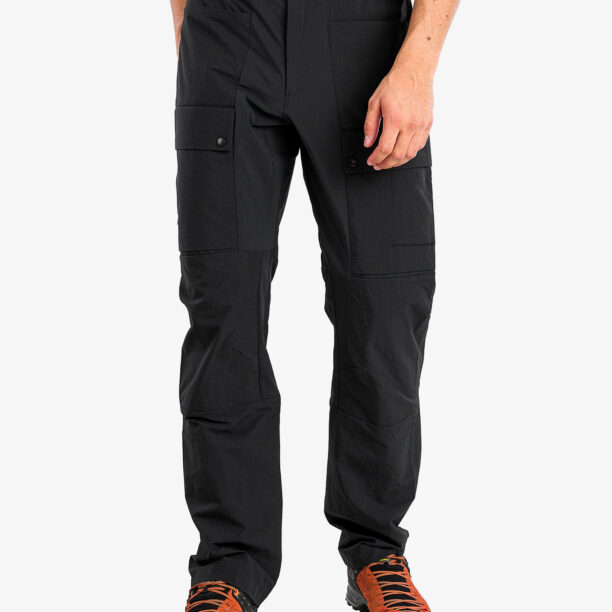 Pantaloni trekking barbati Haglofs L.I.M ZT Pant - true black/zenith red