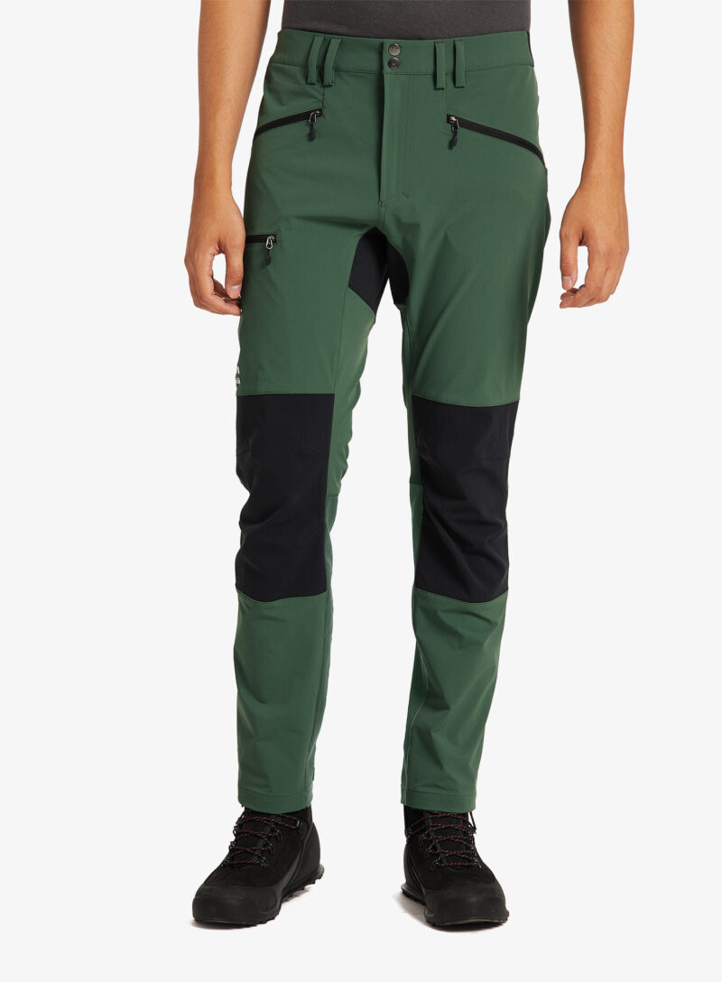 Pantaloni trekking barbati Haglofs Mid Slim Pant - fjell green/true black