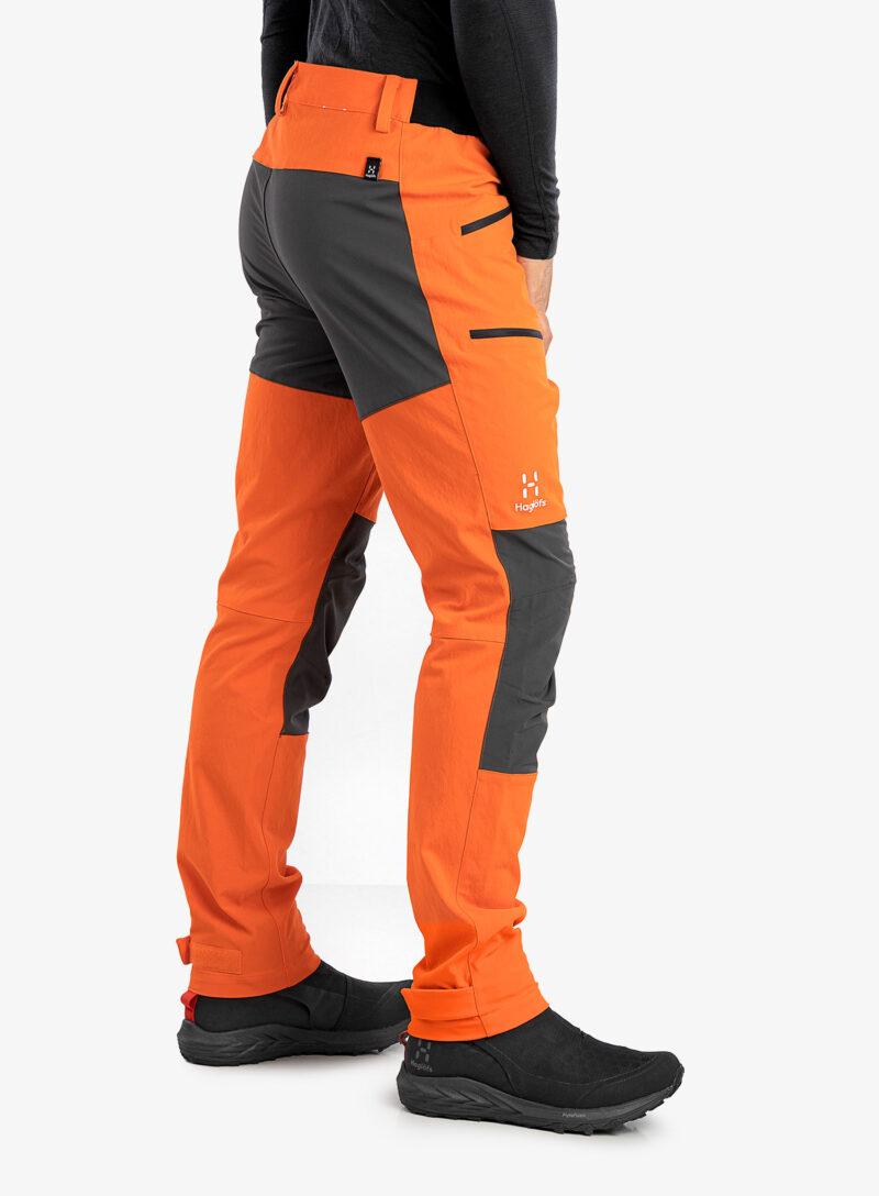 Pantaloni trekking barbati Haglofs Mid Slim Pant - flame orange/magnetite preţ