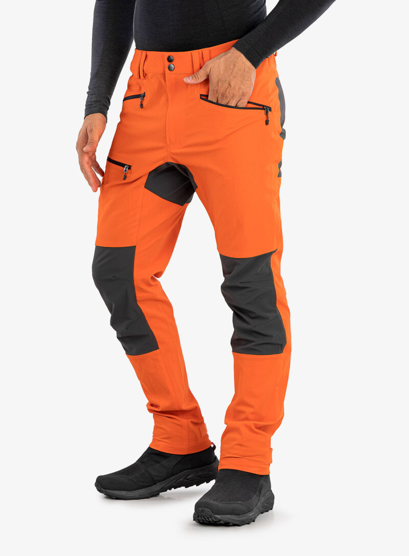 Cumpăra Pantaloni trekking barbati Haglofs Mid Slim Pant - flame orange/magnetite