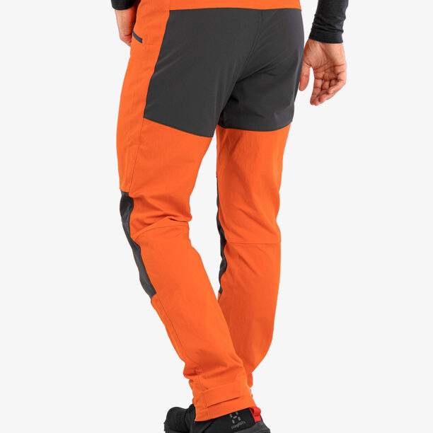 Preţ Pantaloni trekking barbati Haglofs Mid Slim Pant - flame orange/magnetite