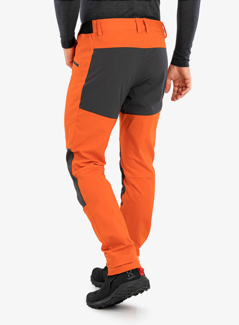 Preţ Pantaloni trekking barbati Haglofs Mid Slim Pant - flame orange/magnetite