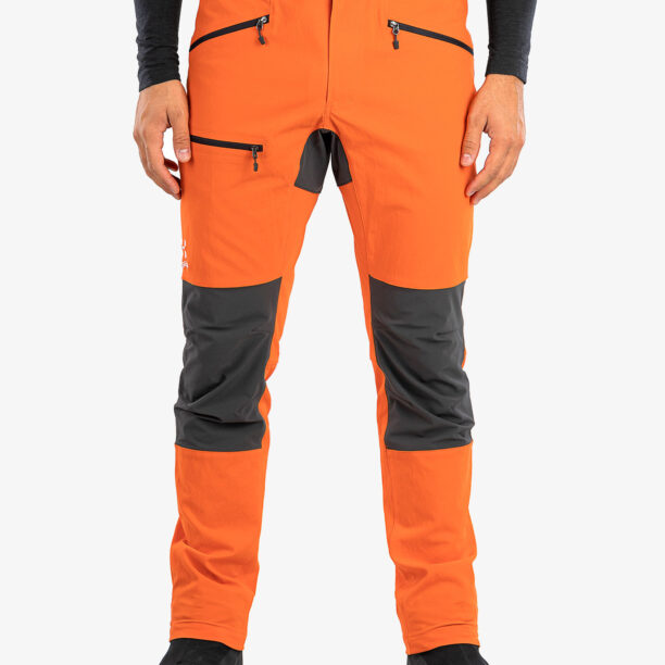 Pantaloni trekking barbati Haglofs Mid Slim Pant - flame orange/magnetite