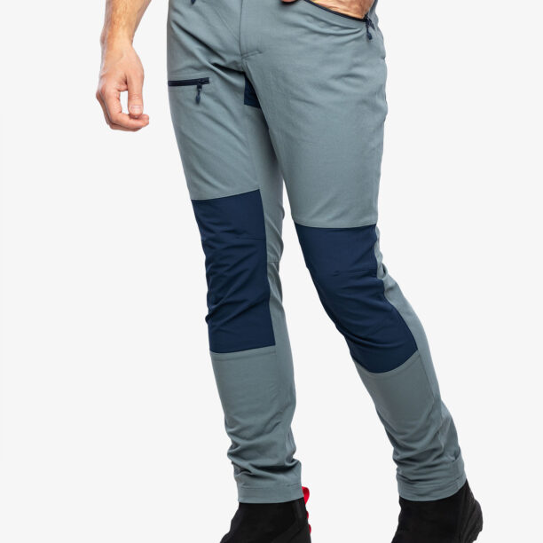 Pantaloni trekking barbati Haglofs Mid Slim Pant - steel blue/tarn blue