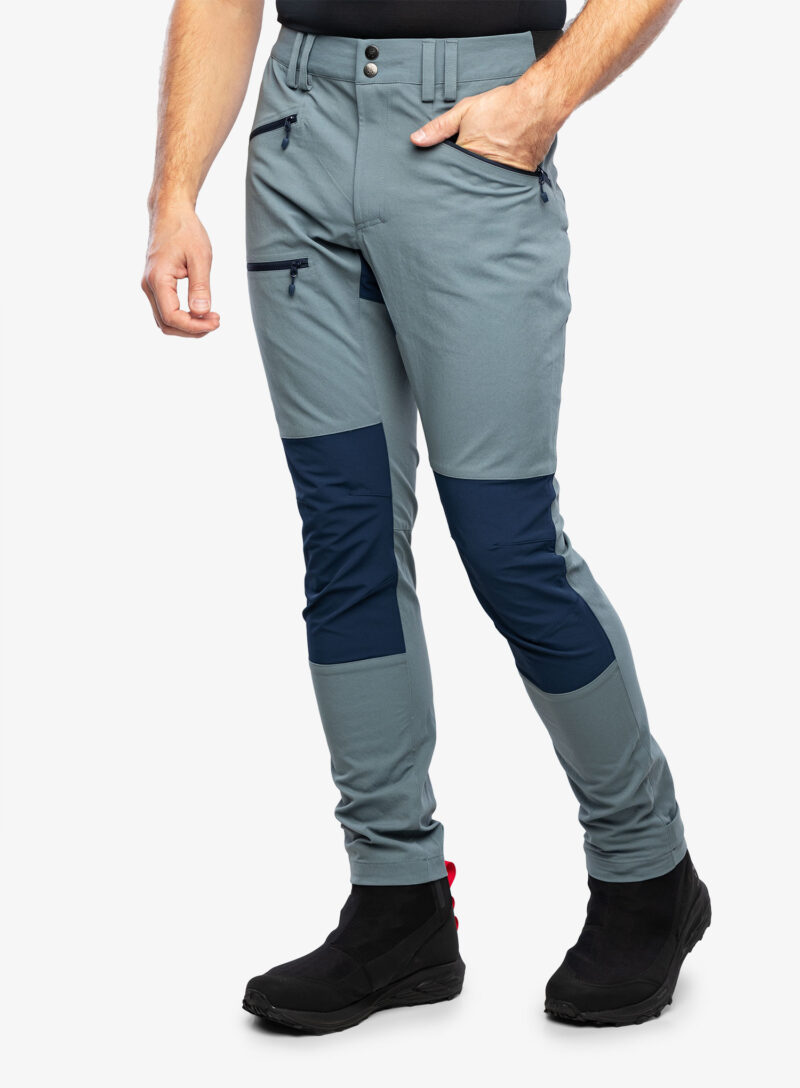 Pantaloni trekking barbati Haglofs Mid Slim Pant - steel blue/tarn blue