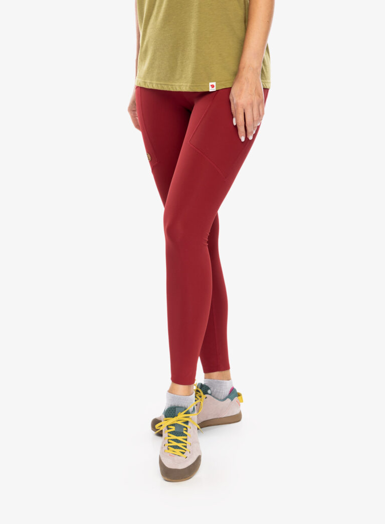 Pantaloni trekking femei Fjallraven Abisko Tights  - pomegranate red