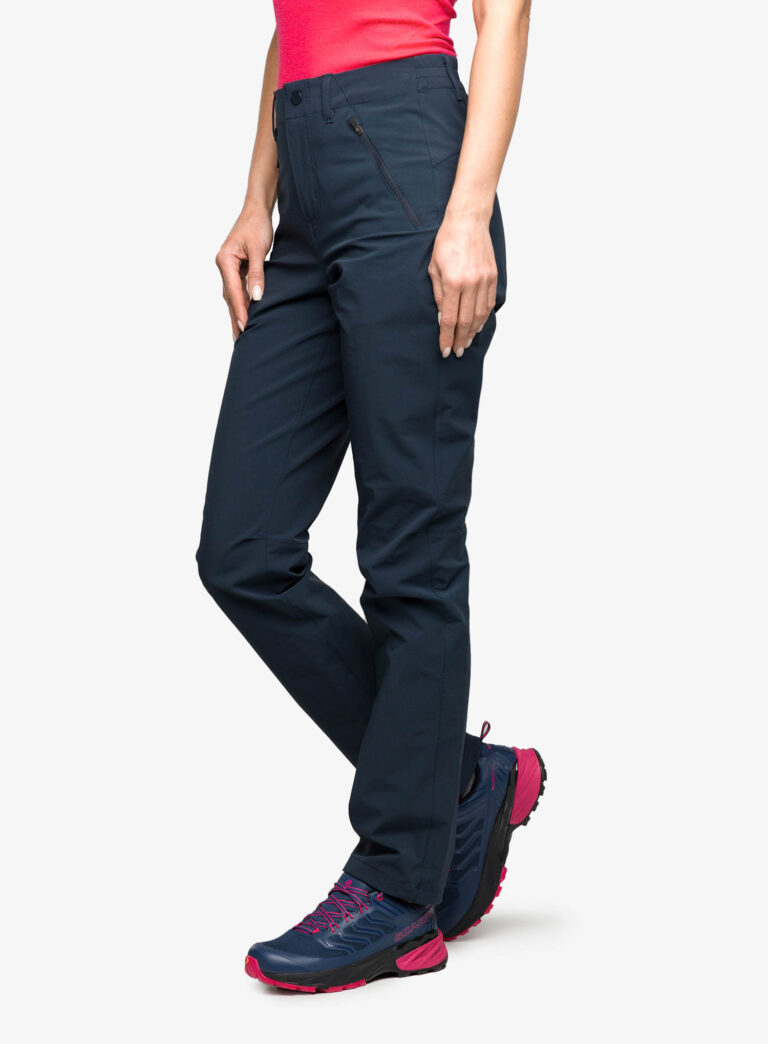 Cumpăra Pantaloni trekking femei Fjallraven Abisko Trail Stretch Trousers - dark navy