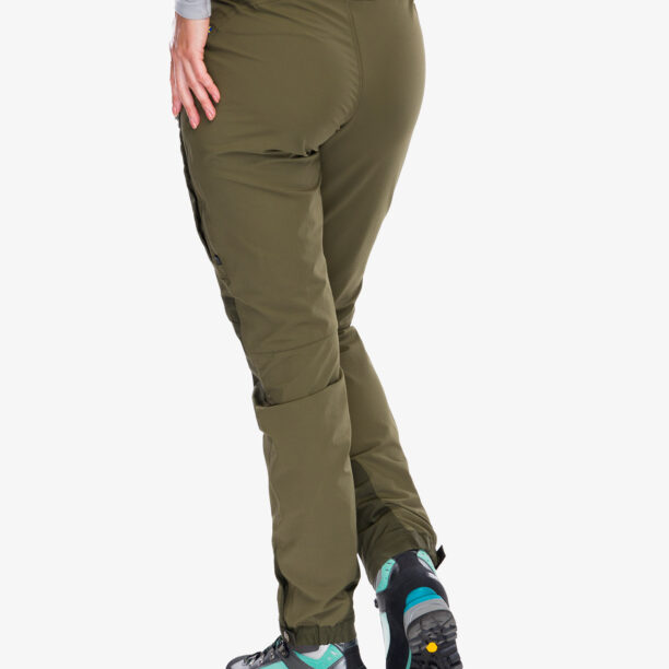 Preţ Pantaloni trekking femei Fjallraven Keb Agile Trousers - laurel green/deep forest