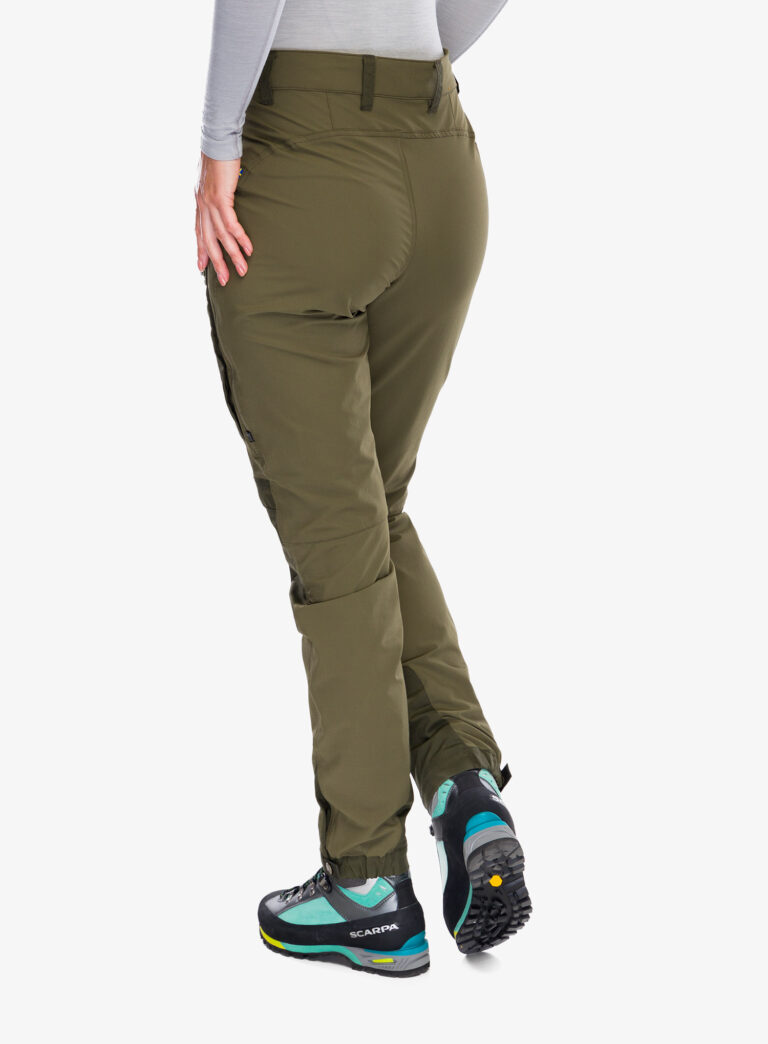 Preţ Pantaloni trekking femei Fjallraven Keb Agile Trousers - laurel green/deep forest