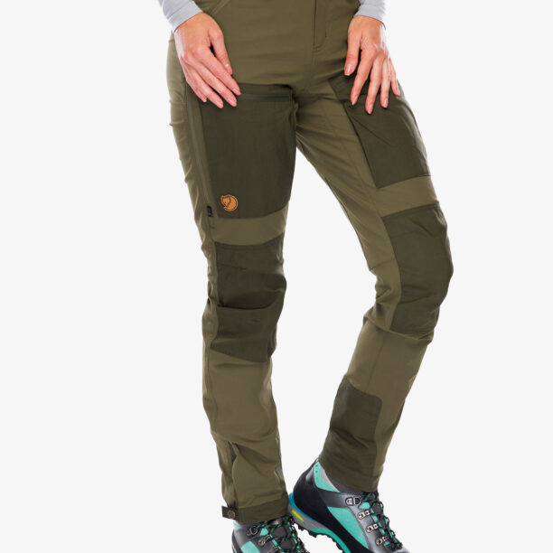 Pantaloni trekking femei Fjallraven Keb Agile Trousers - laurel green/deep forest