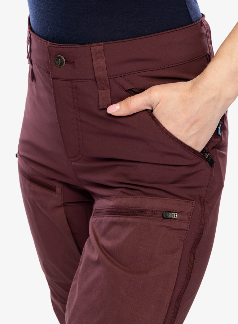 Original Pantaloni trekking femei Fjallraven Keb Agile Trousers - port