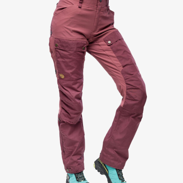 Cumpăra Pantaloni trekking femei Fjallraven Keb Trousers - port/mesa purple