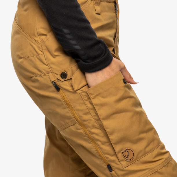 Original Pantaloni trekking femei Fjallraven Vidda Pro Ventilated Trs - buckwheat brown