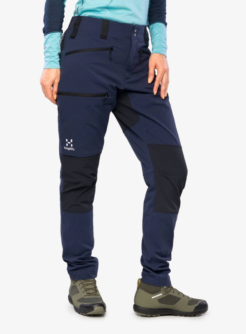 Cumpăra Pantaloni trekking femei Haglofs Mid Slim Pant - tarn blue/true black