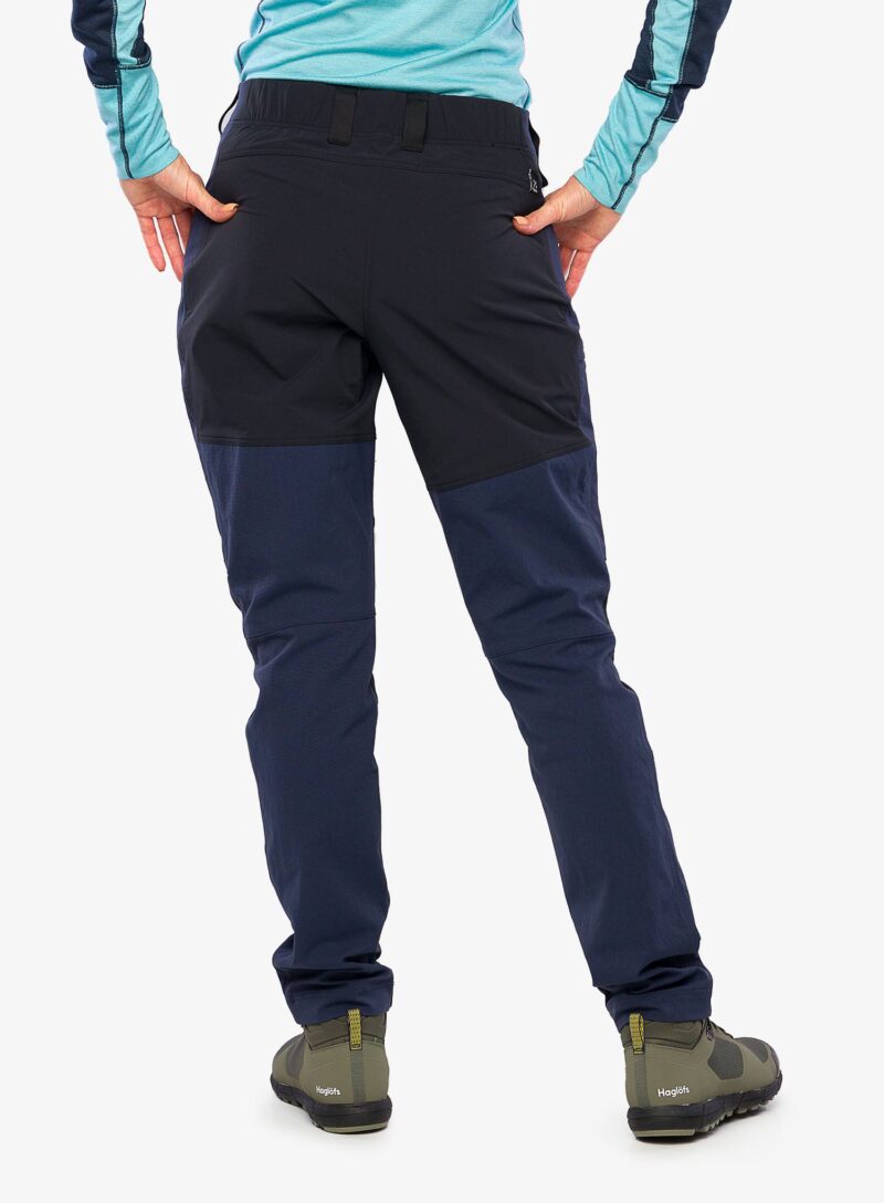 Preţ Pantaloni trekking femei Haglofs Mid Slim Pant - tarn blue/true black